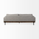 Colburne II 95 Gray Upholstered Three Seater Sofa - Default Title