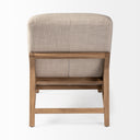 Pierre Beige Fabric Upholstered Armless Chaise Lounge Chair - Default Title