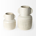 Judy Small Eggshell Ceramic Vase - Default Title