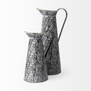 Colette Small BlackWhite Patterned Vase - Default Title
