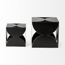 Darren Small 6L x 6W Black Metal Decorative Cube - Default Title