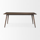 Nicholas II 72x39 Brown Solid Wood Top MetalWood Leg Dining Table - Default Title
