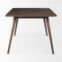 Nicholas II 72x39 Brown Solid Wood Top MetalWood Leg Dining Table - Default Title