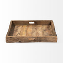 Carson Small 24L x 24W Brown Reclaimed Wood Tray - Default Title