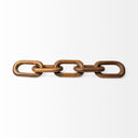 Alix 29L x 5W Brown Wooden Hand-Made 5 Link Chain - Default Title