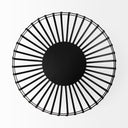 Emilio Set of 2 Black Metal Slated Bowls - Default Title