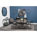 Chriselle Black Metal And Glass Two Tier Bar Cart - Default Title
