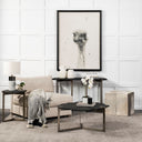 Zahavi I 20 Grey-toned hair-on-hide ottoman - Default Title