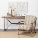 Papillion I 66L x 16W Natural Solid Wood and Iron Console Table - Default Title