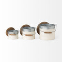 Alani Set of 3 White Metal Storage Boxes - Default Title