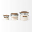 Alani Set of 3 White Metal Storage Boxes - Default Title