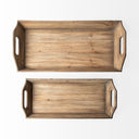 Tawny Set of 2 Natural Wooden Trays - Default Title