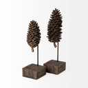 Pinterra Small 4L x 4W Brown Resin Pinecone Replica - Default Title