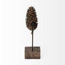 Pinterra Small 4L x 4W Brown Resin Pinecone Replica - Default Title