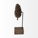 Pinterra Small 4L x 4W Brown Resin Pinecone Replica - Default Title