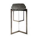 Shale III 50L x 20W Black Live-Edge Slate and Iron Console Table - Default Title