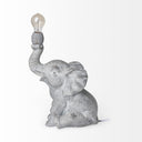 Tantor 159H Gray Resin Elephant Calf Table Lamp - Default Title