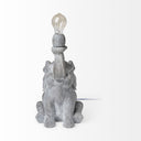 Tantor 159H Gray Resin Elephant Calf Table Lamp - Default Title