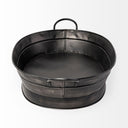 Reno 20L x 14W Black Metal Vintage Inspired Basket - Default Title