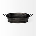 Reno 20L x 14W Black Metal Vintage Inspired Basket - Default Title