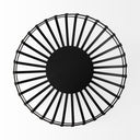 Emilio Set of 2 Black Metal Slated Bowls - Default Title