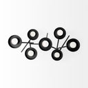 Meira Black Metal Seven Votive Table Candle Holder - Default Title