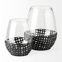 Reena I Small Black Woven Metal Base Table Candle Holder - Default Title