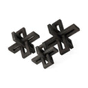 Aleph Set of 3 Black Metal Small Medium Large Jacks - Default Title