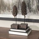 Pinterra Small 4L x 4W Brown Resin Pinecone Replica - Default Title