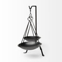 Adilah 16L x 10W Black Metal Vintage Inspired Weighing Scale - Default Title