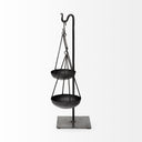 Ellis 10L x 4W Black Metal Vintage Inspired Weighing Scale - Default Title