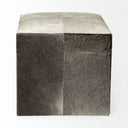 Zahavi I 20 Grey-toned hair-on-hide ottoman - Default Title