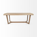 Denver 915x38 Rectangular Brown Solid Wood Top Base Dining Table - Default Title