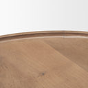 Cleaver Set of 2 40 31 Round Brown Solid Wood Nesting Coffee Tables - Default Title