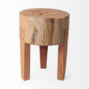 Asco 18H Rustic Solid Reclaimed Wood Stool - Default Title
