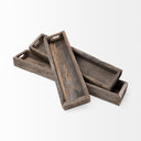 Vernon Medium 30L x 7W Brown Reclaimed Wood Tray - Default Title