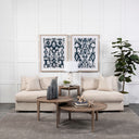 Valence 382L x 386W x 283H Beige Armless Sectional Piece - Default Title
