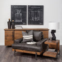 Colburne I Brown Leather Body WoodIron Frame Club Chair - Default Title