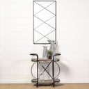 Colette Large BlackWhite Patterned Vase - Default Title