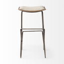 Katniss 30 Total Height Cream Fabric Seat Gold Metal Frame Bar Stool - Default Title