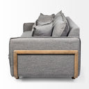 Roy I 84 Castlerock Gray Upholstered Three Seater Sofa - Default Title
