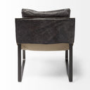 Hornet II Black Leather Body Metal Frame Accent Chair - Default Title