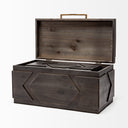 Cassia Set of 2 Brown Wooden Boxes - Default Title