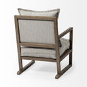 Sherlock Frost Gray Wood Frame Accent Chair - Default Title