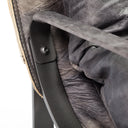 Hornet II Black Leather Body Metal Frame Accent Chair - Default Title