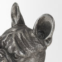 Bruno Set of 2 5L x 5W Silver American Bulldog Bookends - Default Title