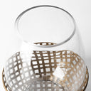 Reena I Small Gold Woven Metal Base Table Candle Holder - Default Title