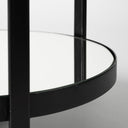 Eleonore Black Metal Frame Two-Tier wGlass Shelves Bar Cart - Default Title