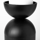 Alex Small Black Metal Cylindrical Table Candle Holder - Default Title