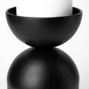 Alex Large Black Metal Cylindrical Table Candle Holder - Default Title